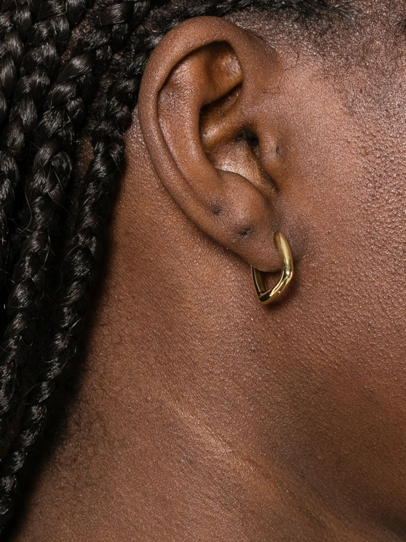 TOM WOOD small Frame square hoop earrings outlook