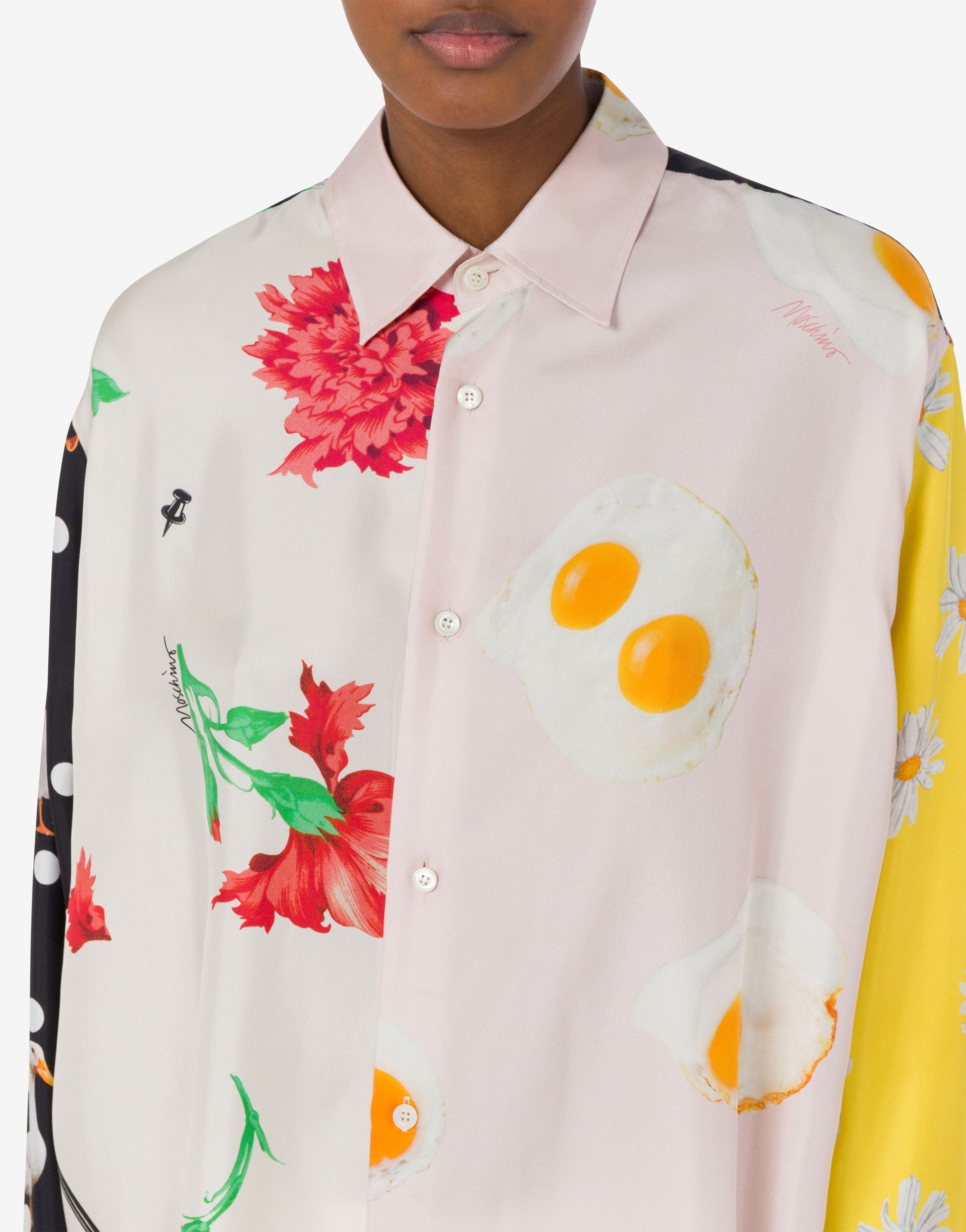 SILK TWILL SHIRT PATCHWORK - 3