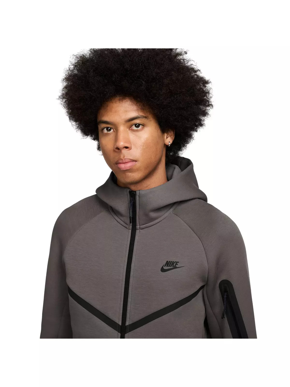 Men's Tech Full-Zip Windrunner Jacket-Brown - 3