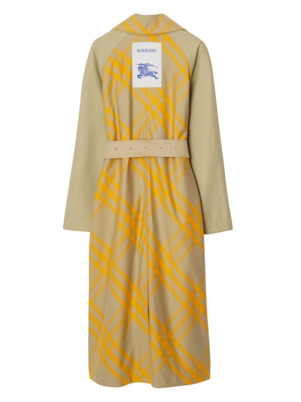 EDK checked trench coat - 2