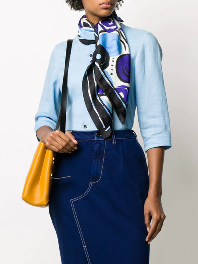 Marni geometric print scarf outlook