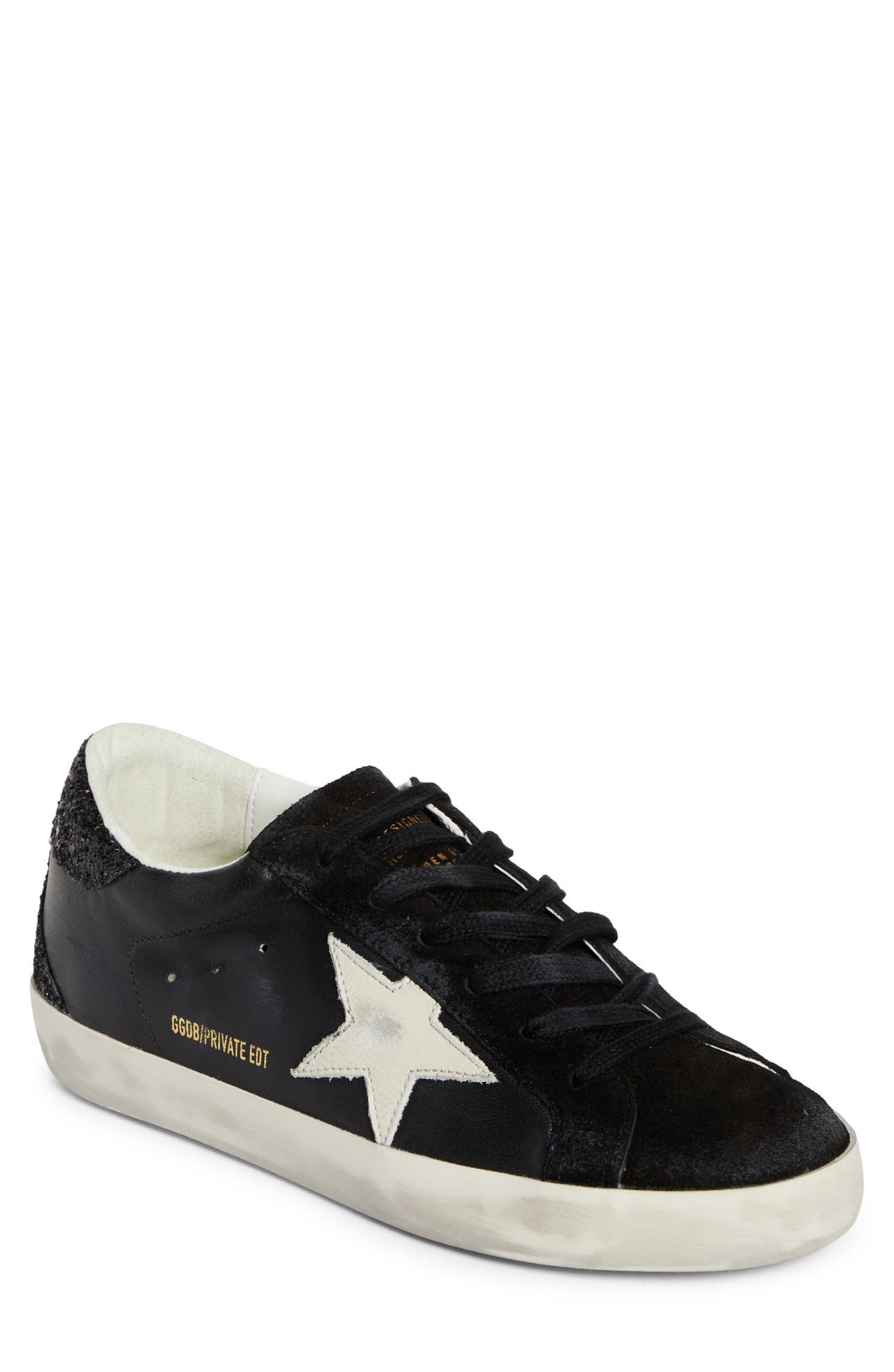 Golden Goose Golden Goose Super Star Low Top Sneaker in Black at Nordstrom REVERSIBLE