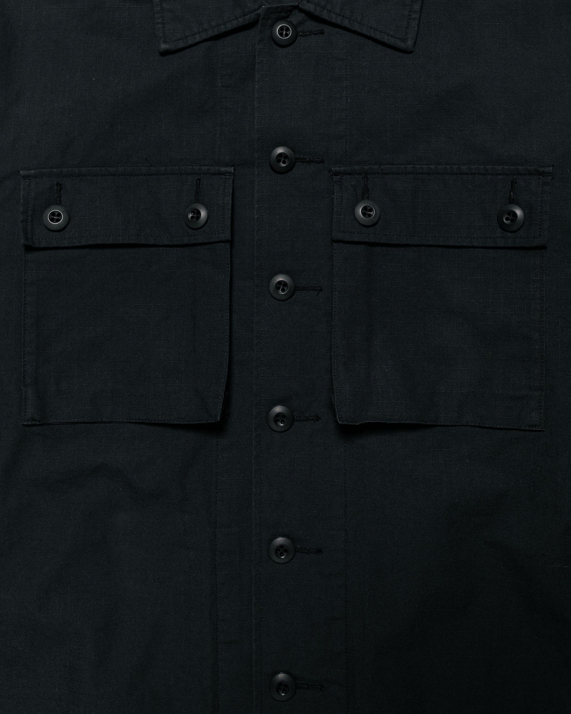 Lost & Found MIL SHT-JAC Cotton Ripstop Black - 5
