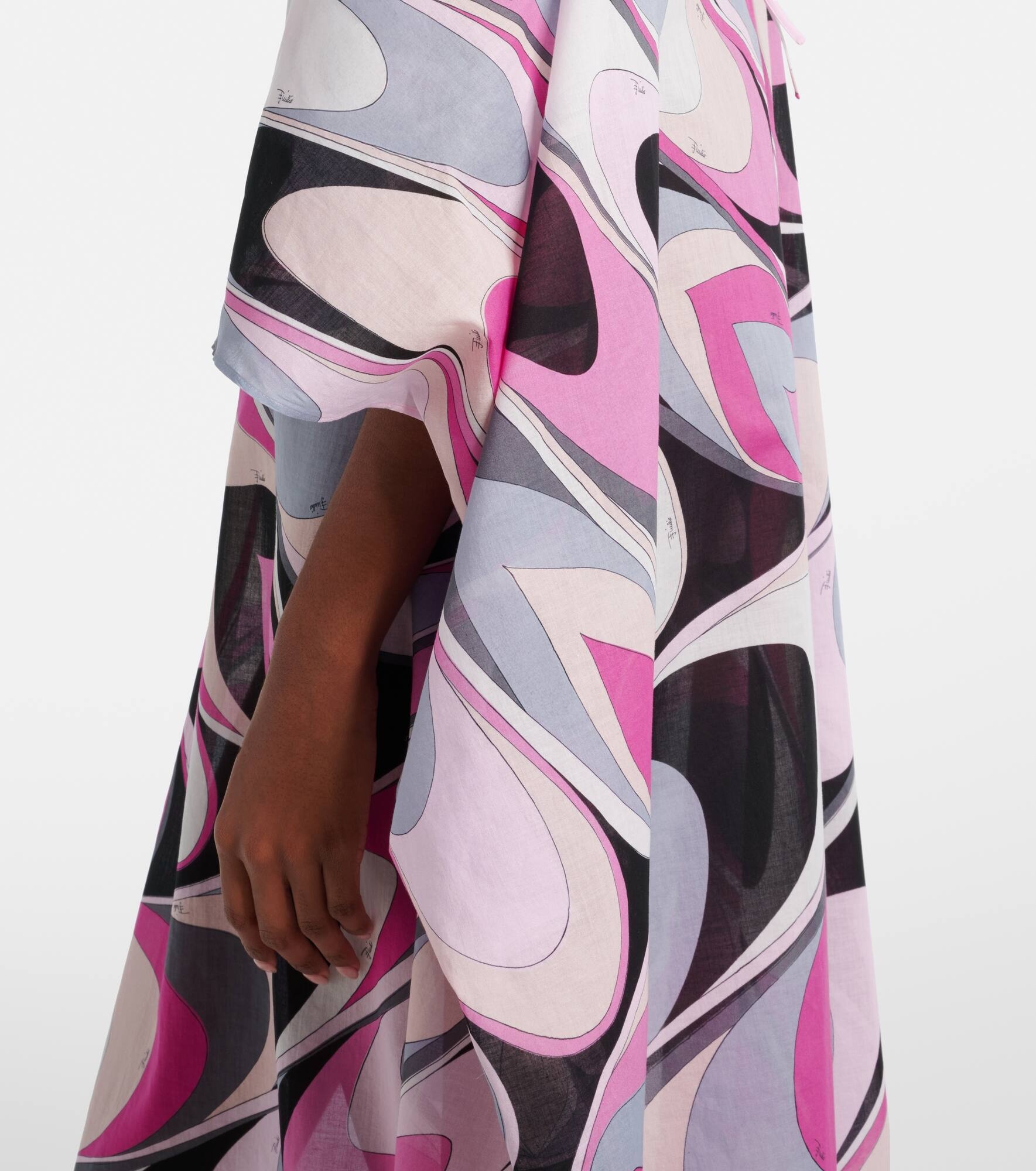 Onde cotton muslin kaftan - 5