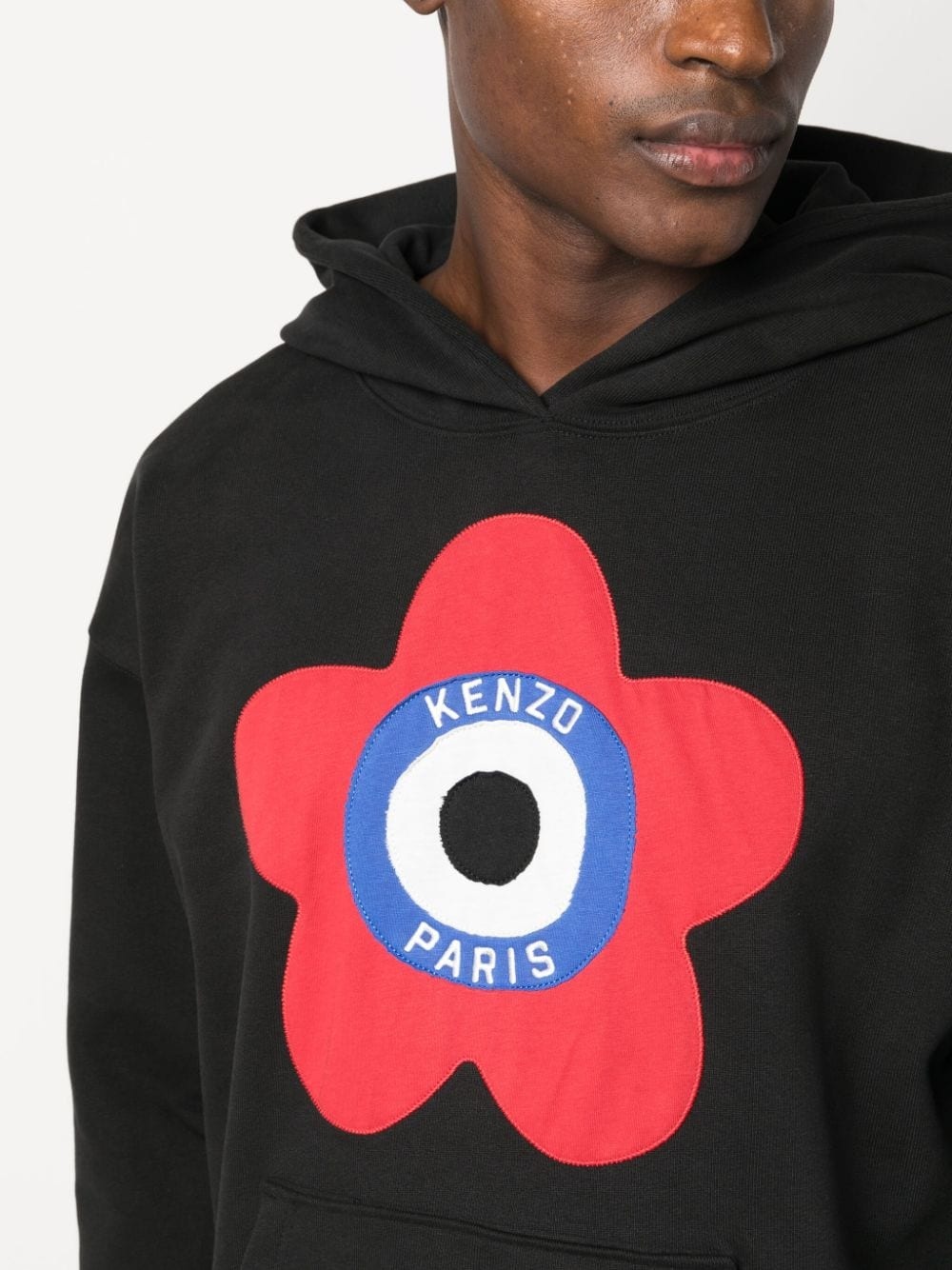 Target logo-embroidered stretch-cotton hoodie - 5