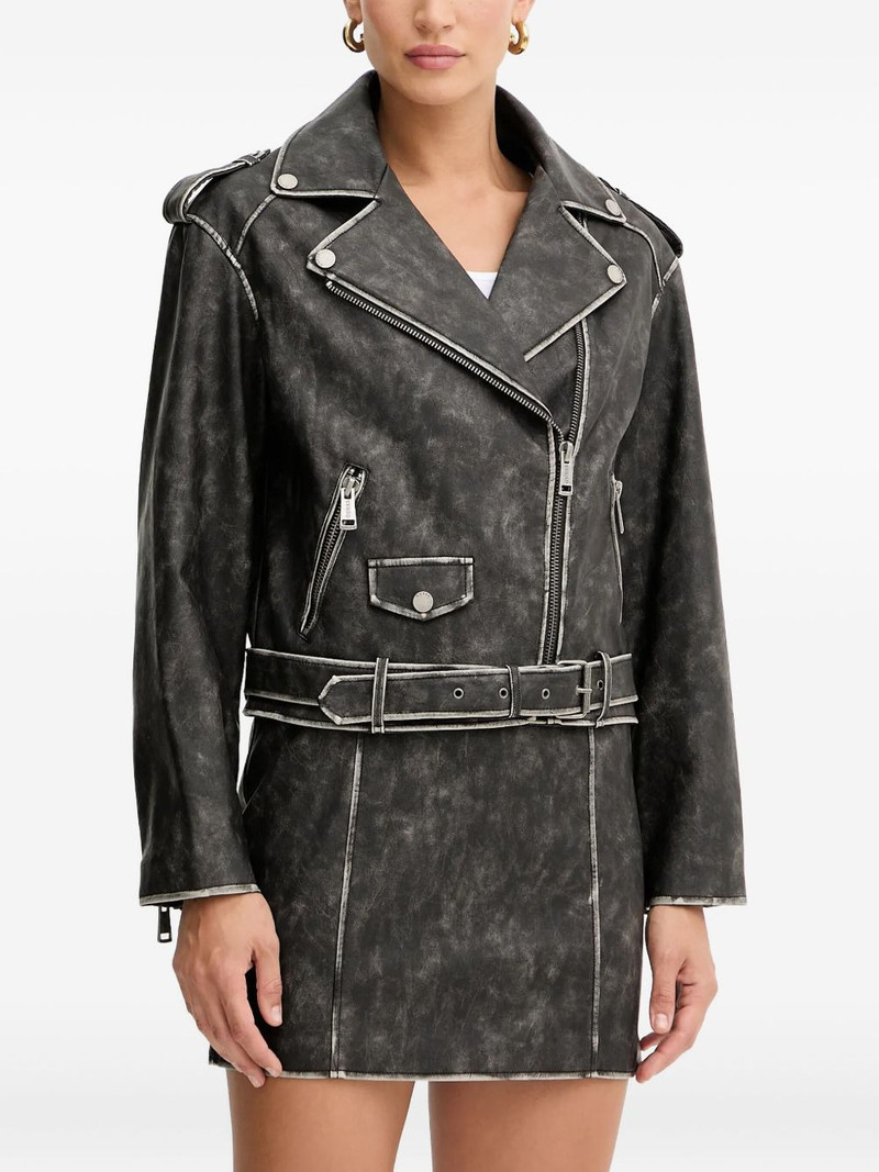 belted zip jacket 1