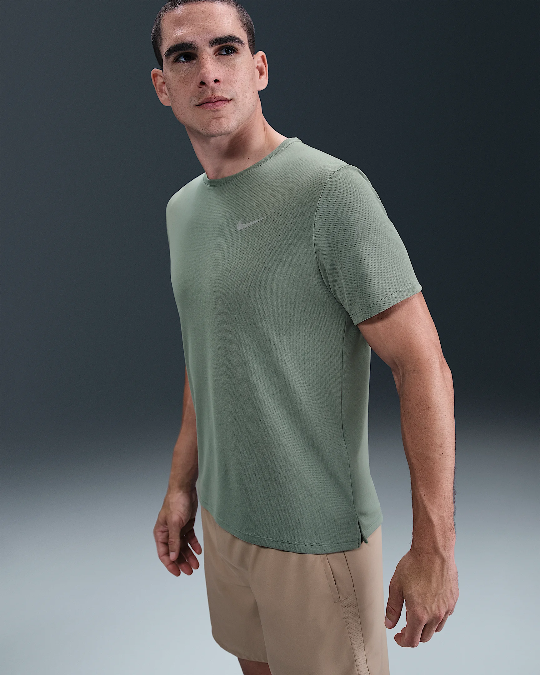 Nike Miler Men's Dri-FIT UV Short-Sleeve Running Top - 1