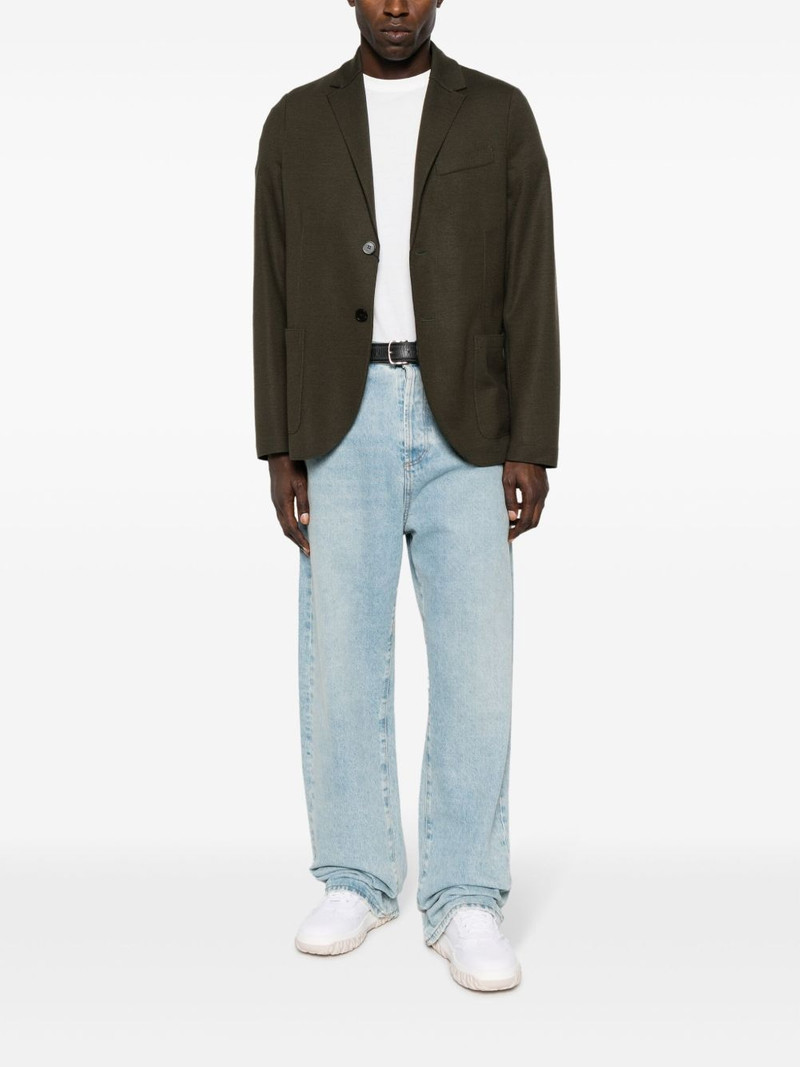 Harris Wharf London single-breasted wool blazer outlook