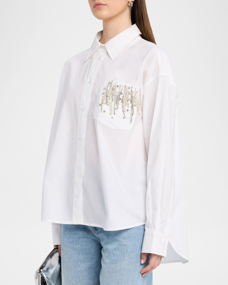 Jommeke Oversized Embellished Shirt 4