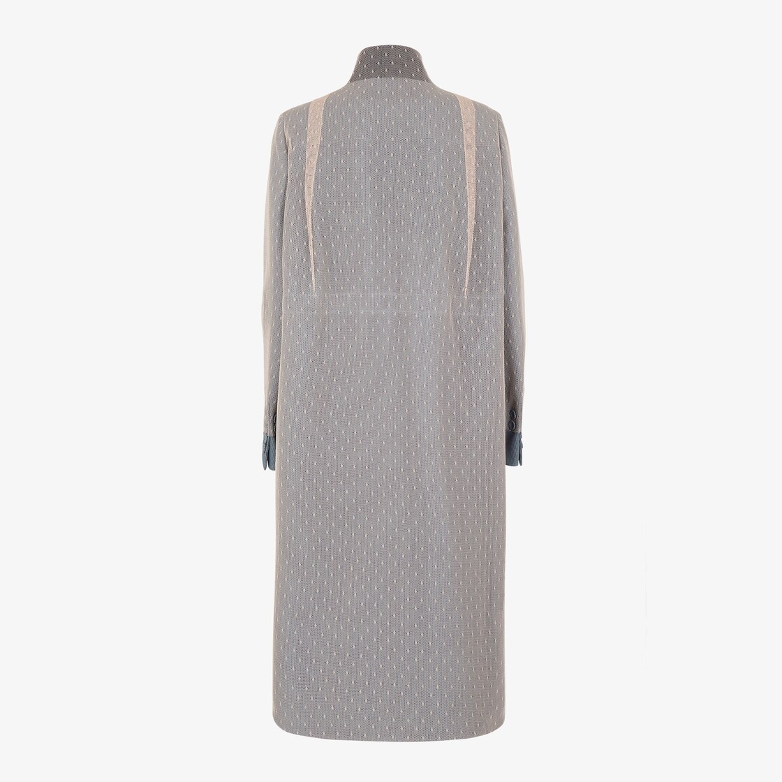 Multicolor wool and tulle overcoat - 2