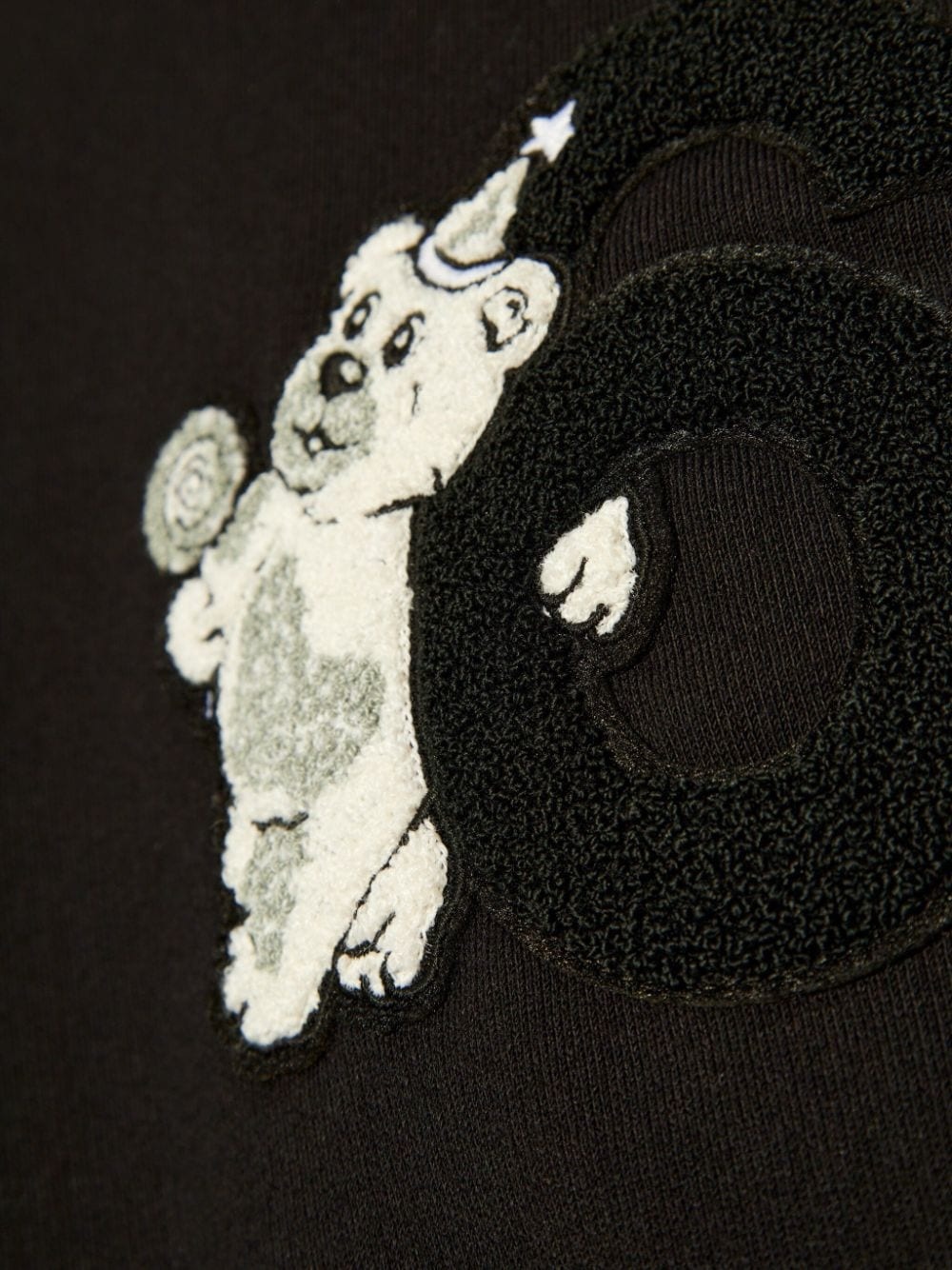 bear-patch cotton sweatshirt - 5