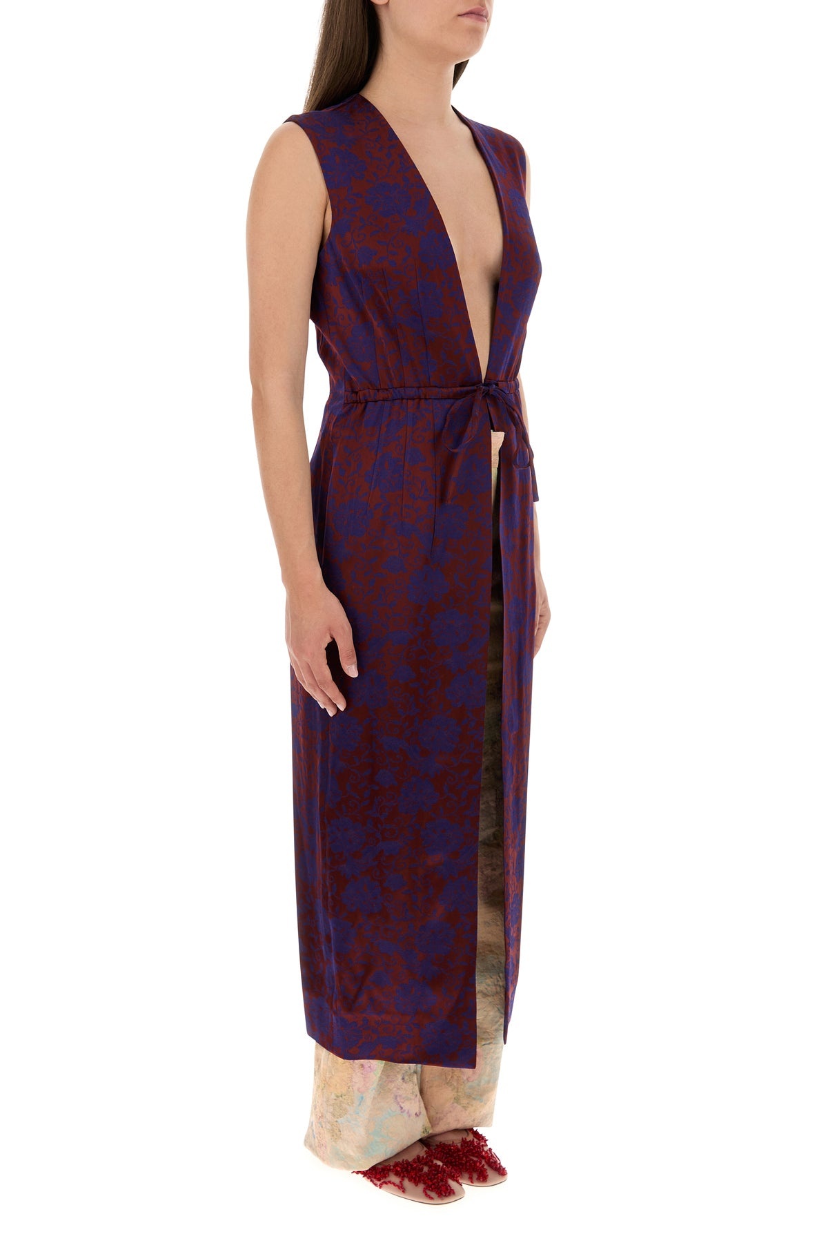 Embroidered viscose blend Romina vest - 3
