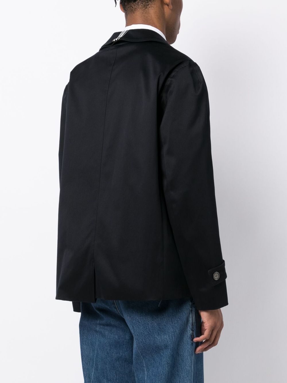 asymmetric cotton jacket - 5