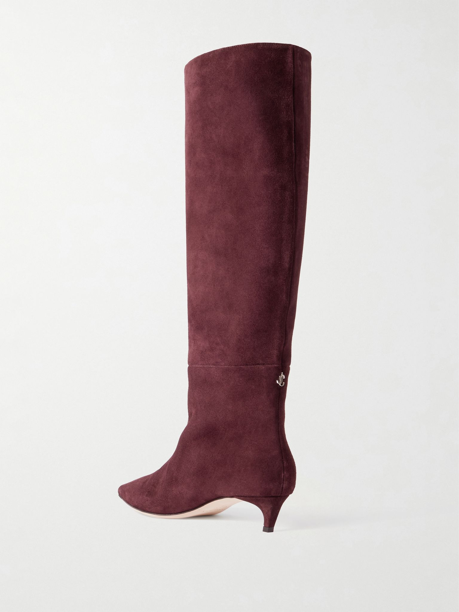 Maxima 35 suede knee boots Burgundy - 3