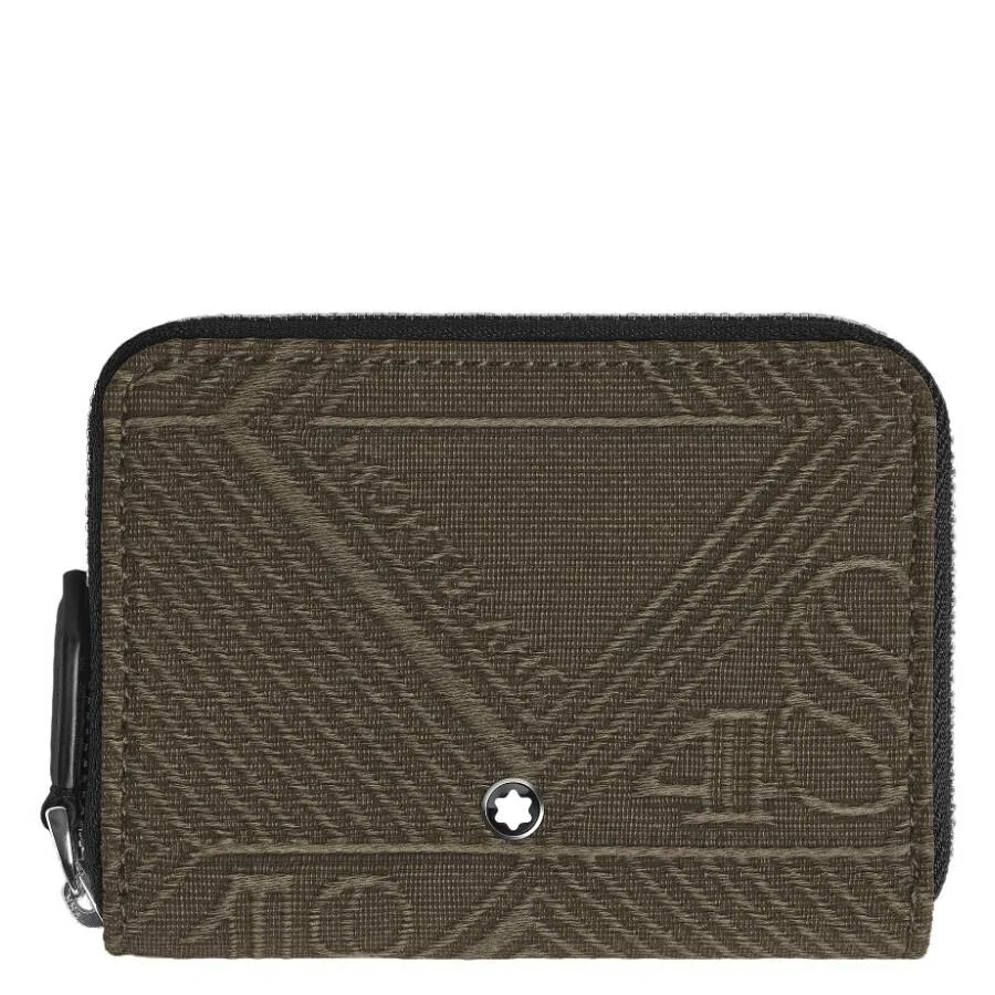 Montblanc Khaki 4810 Jacquard Mini Zip Wallet - 1