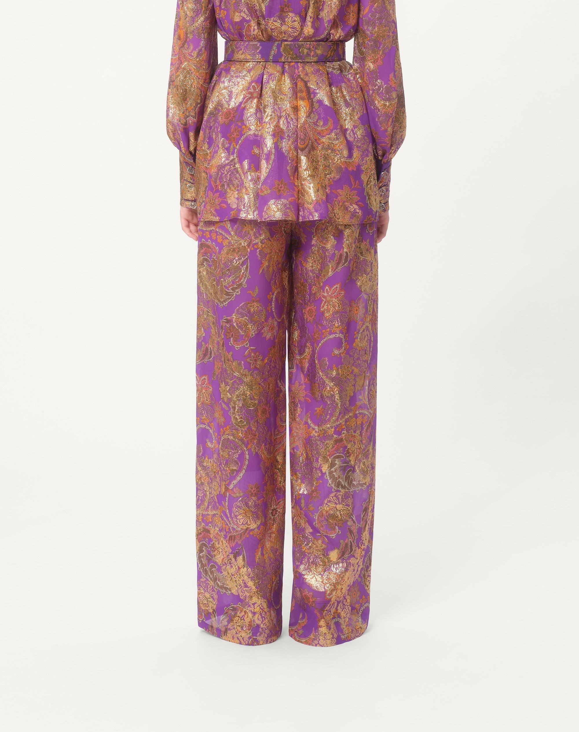 PANTS IN FIL COUPE' LAME' CACHEMIRE APRES L'HIVER - 7