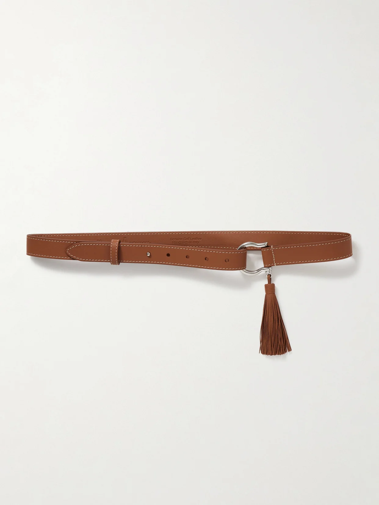 Tasseled Leather Belt - 1