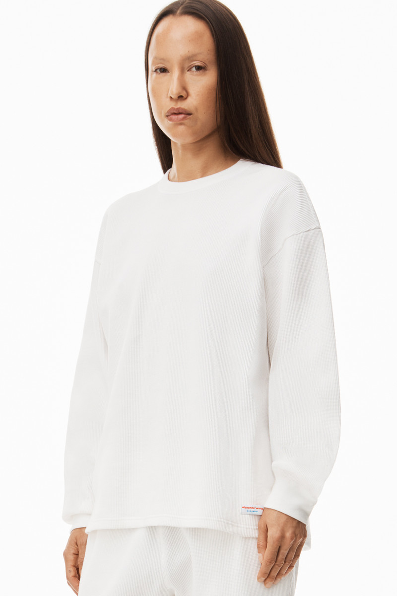 UNISEX LONG SLEEVE IN COTTON WAFFLE THERMAL 3