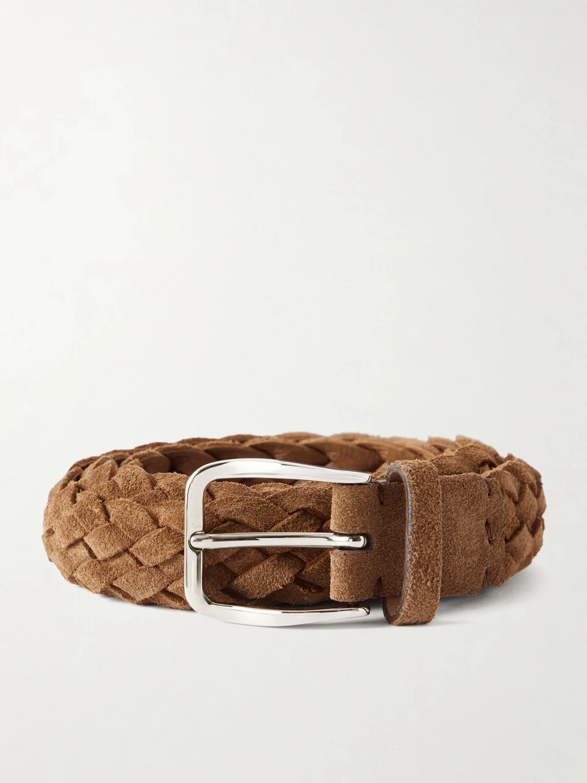 2cm Woven Suede Belt - 1