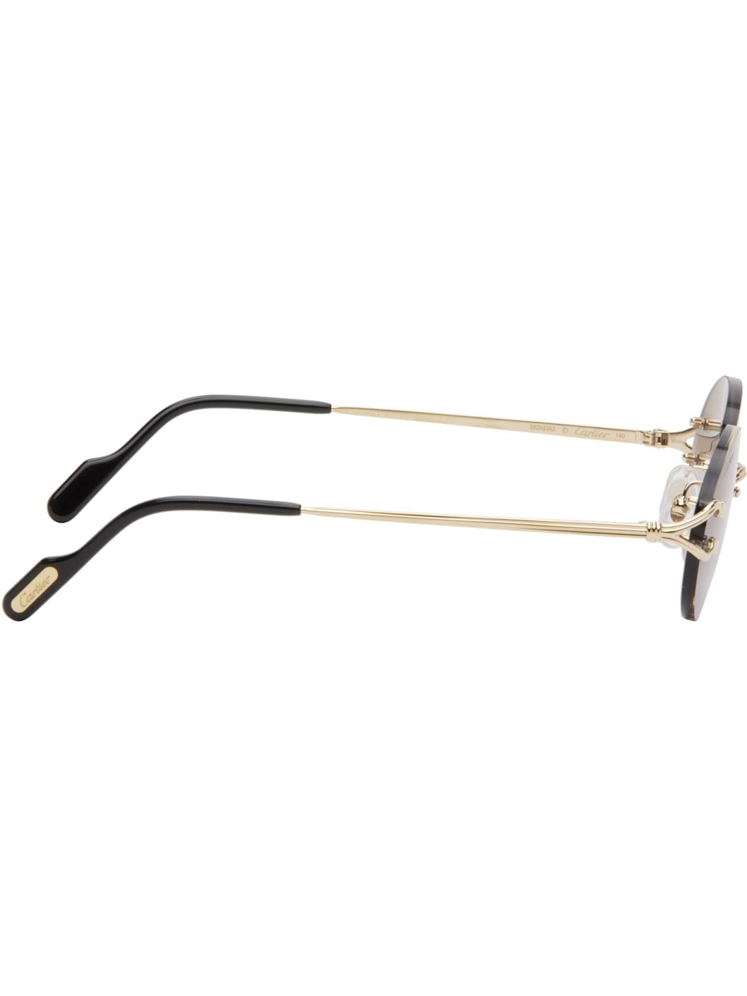 Gold 'Décor C Classique de Cartier' Sunglasses - 2