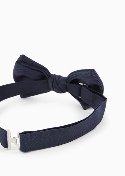 GIORGIO ARMANI Pure silk knotted bow tie outlook