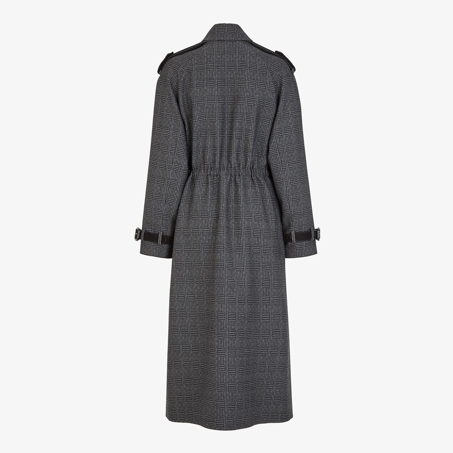 Gray wool trench coat - 2