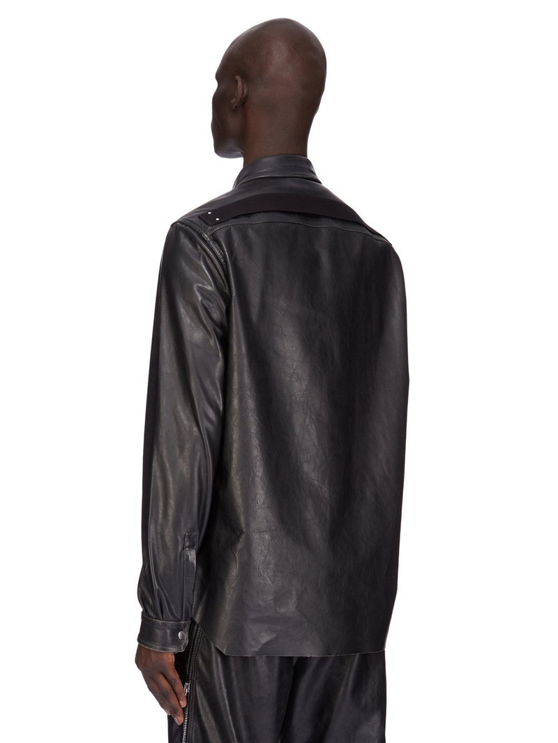 Black Hollywood Outershirt Leather Shirt 3