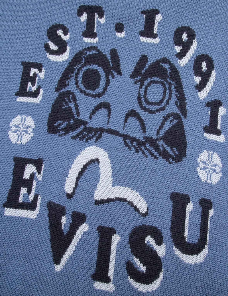 SEAGULL AND DARUMA INTARSIA RELAX FIT KNIT SWEATER 7