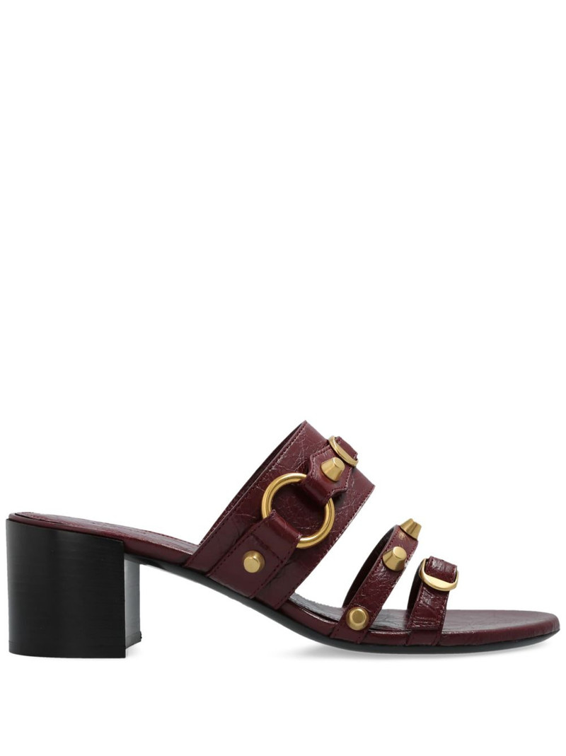 65mm leather heeled sandals 1