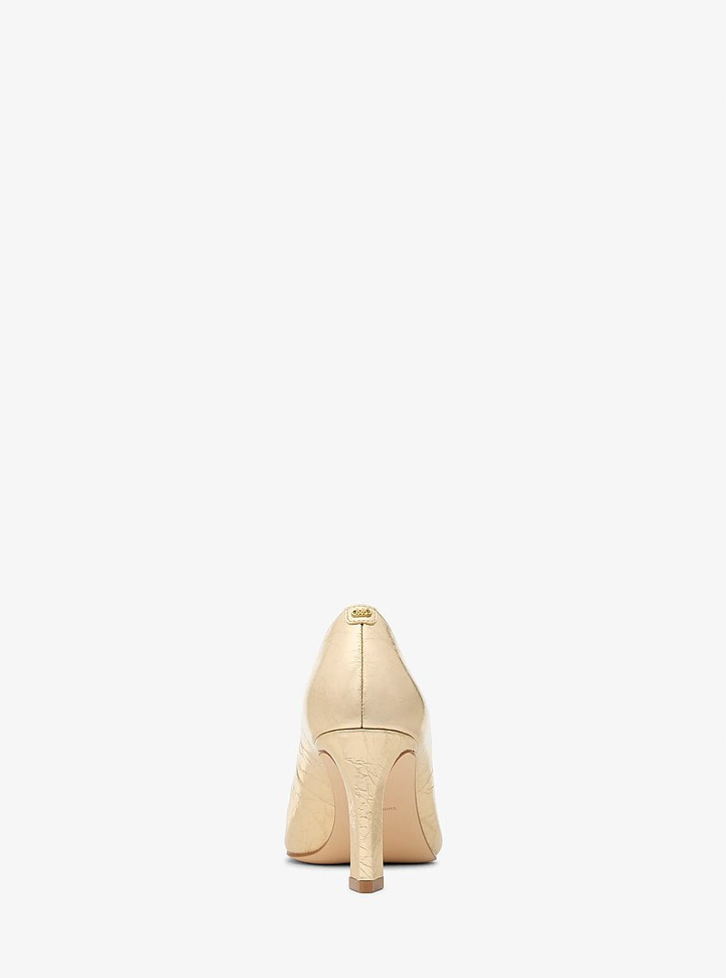 Darrah Crackled Metallic Leather Pump 3