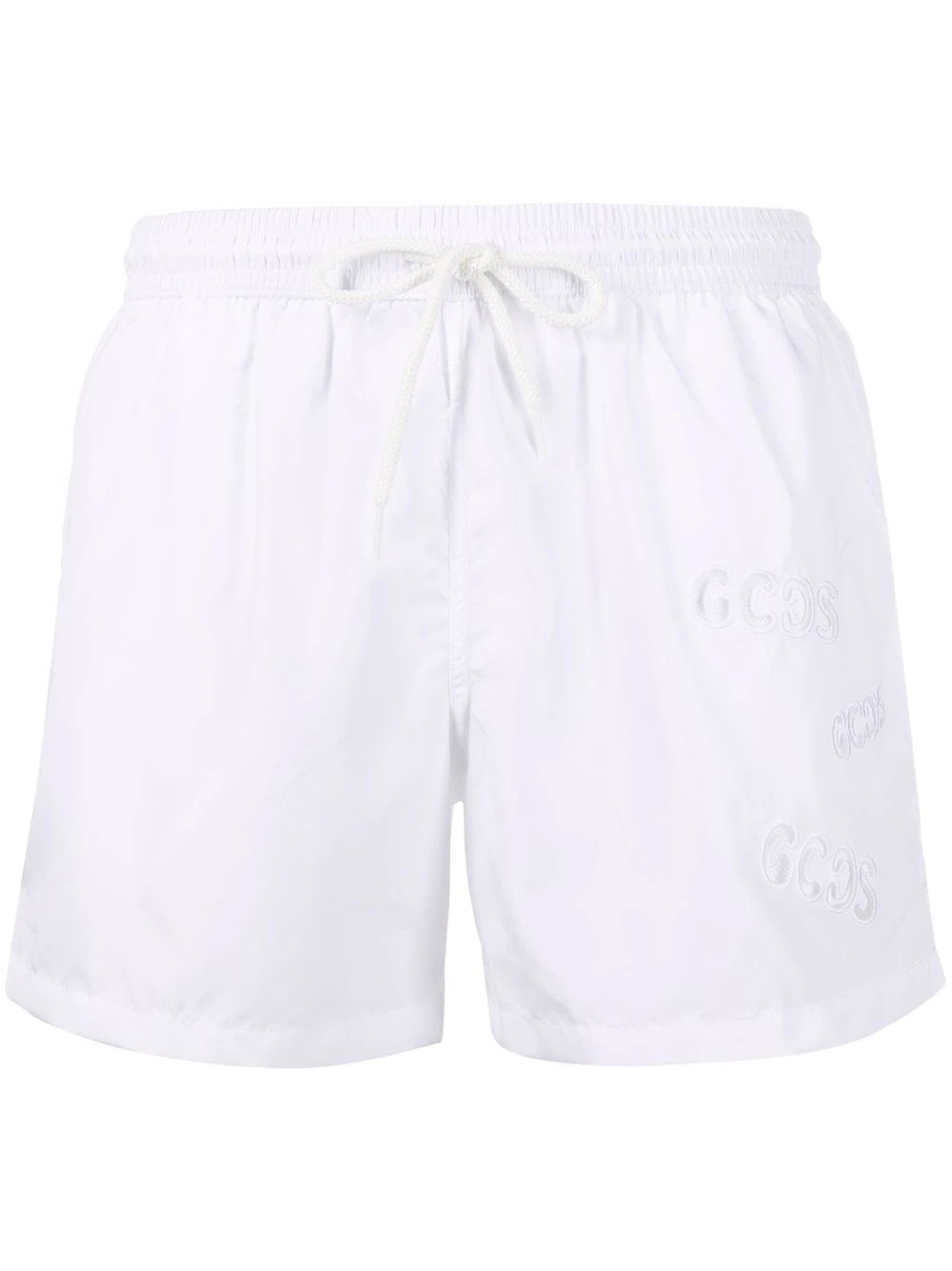 logo cut-out detail swim shorts - 1