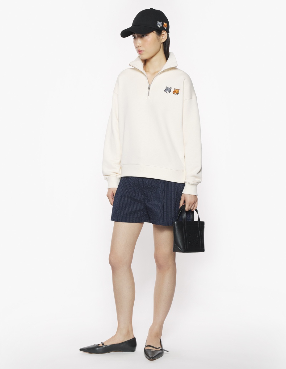 DOUBLE BOLD FOX HEAD HALF ZIP COMFORT SWEATSHIRT - 2