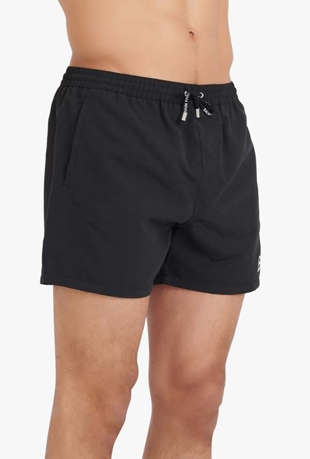 Black swimsuit with transparent Balmain logo print - 5