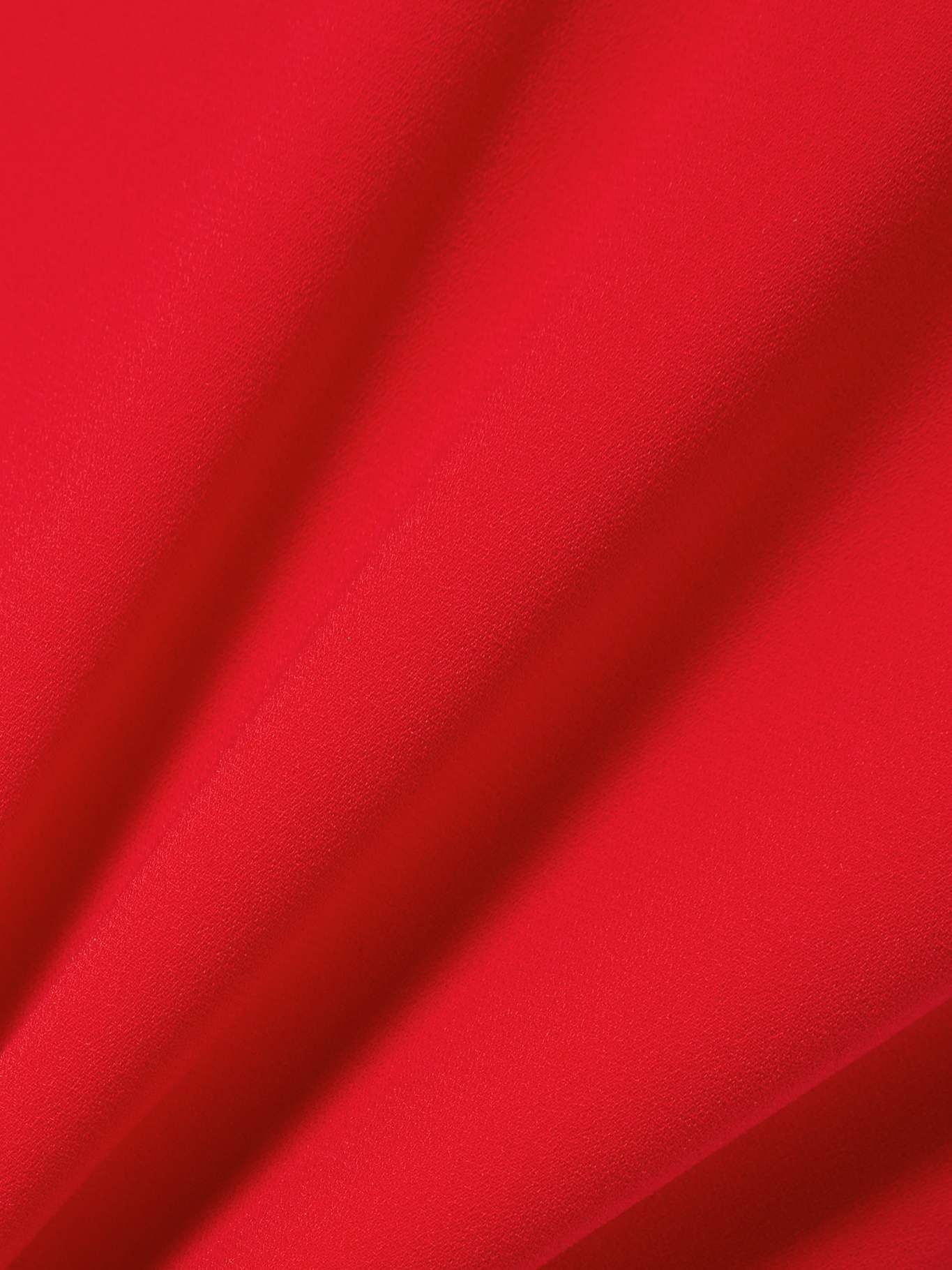 Strapless crepe gown Red - 4