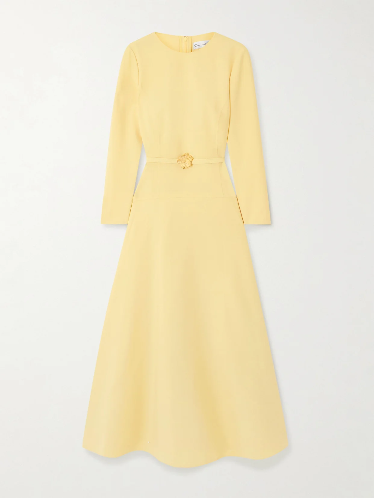 Belted Wool-blend Midi Dress - 1