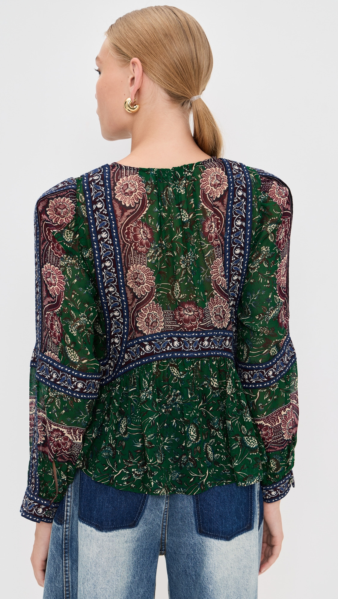 Melba Print Long Sleeve Top - 2