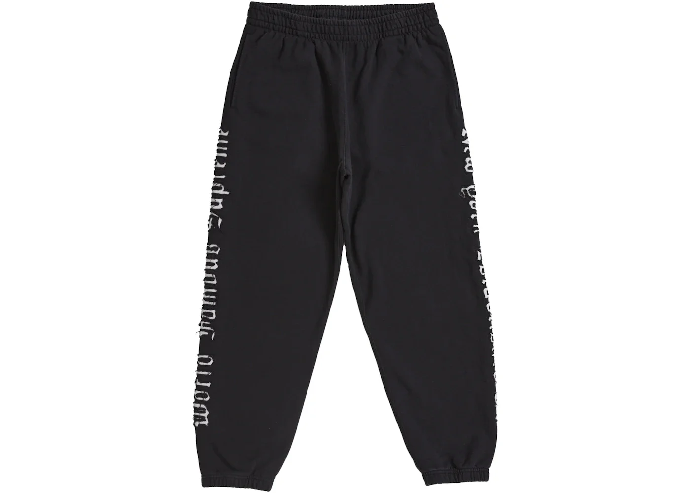 Supreme Contrast Cutout Sweatpant Black - 1