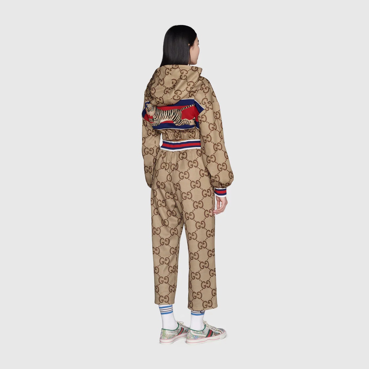 Gucci Tiger jumbo GG jersey jogging pant - 2