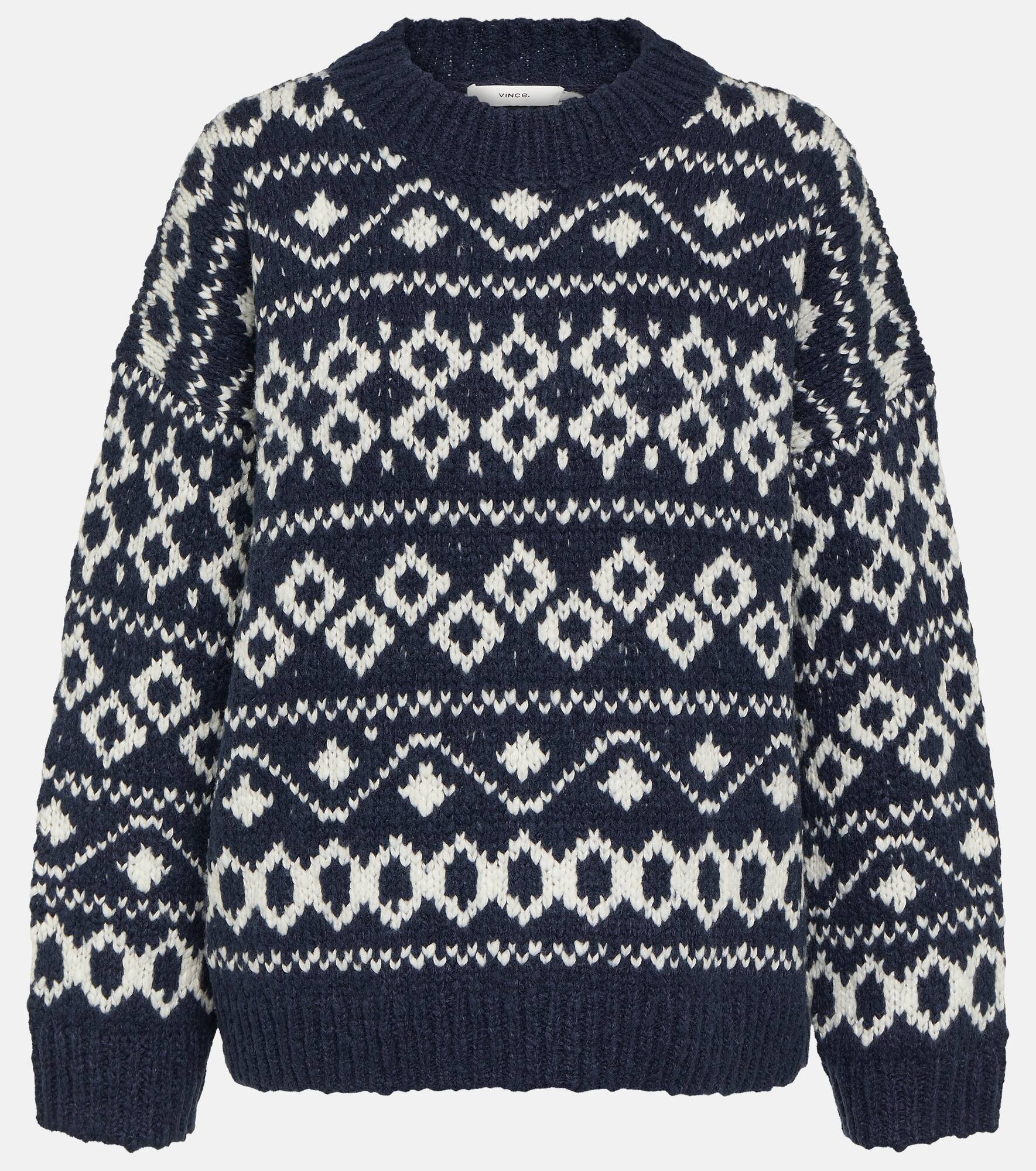 Fair Isle wool-blend sweater - 1