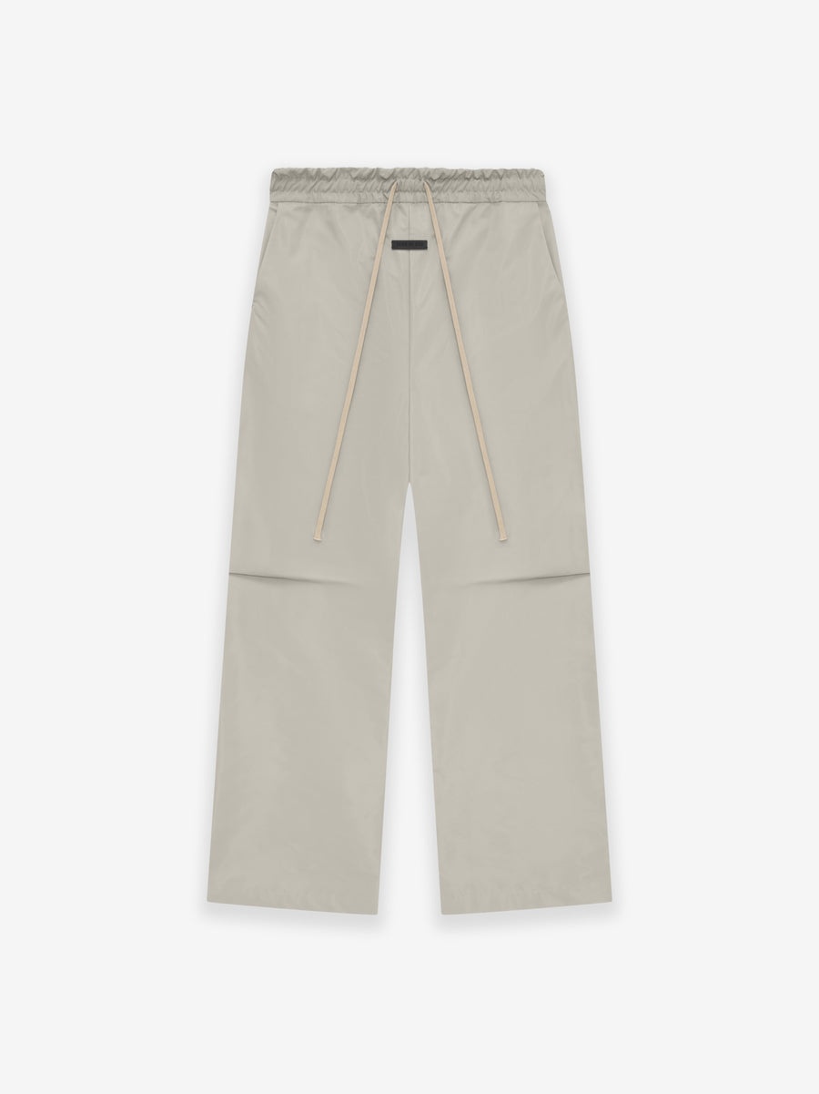 Heavy Nylon Knee Pleat Wide Leg Pant - 1