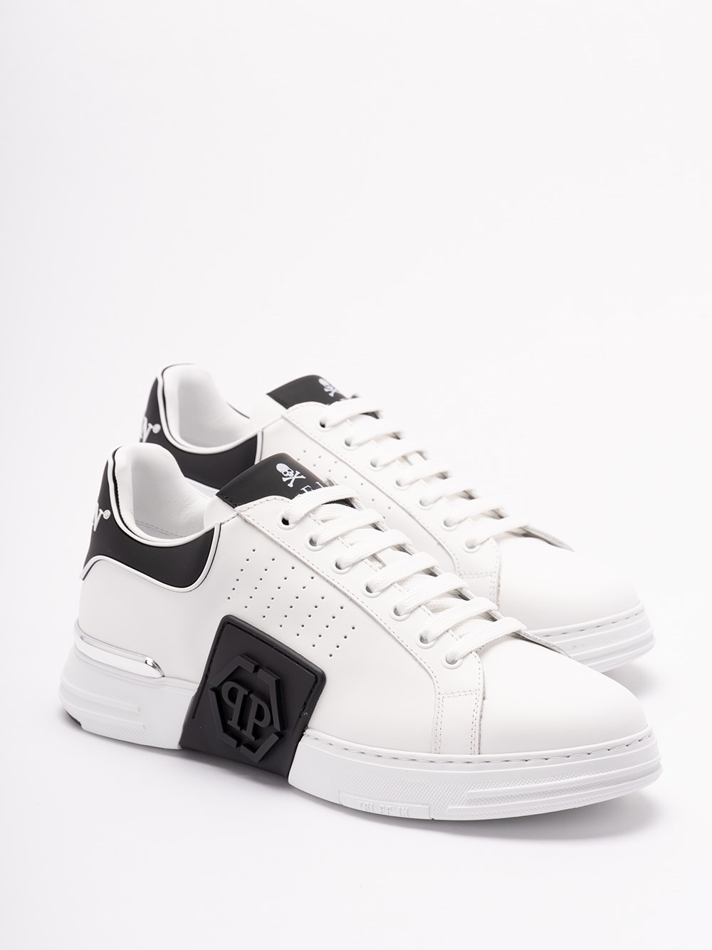 Nappa Leather Sneakers Low-Top `Hexagon` - 5