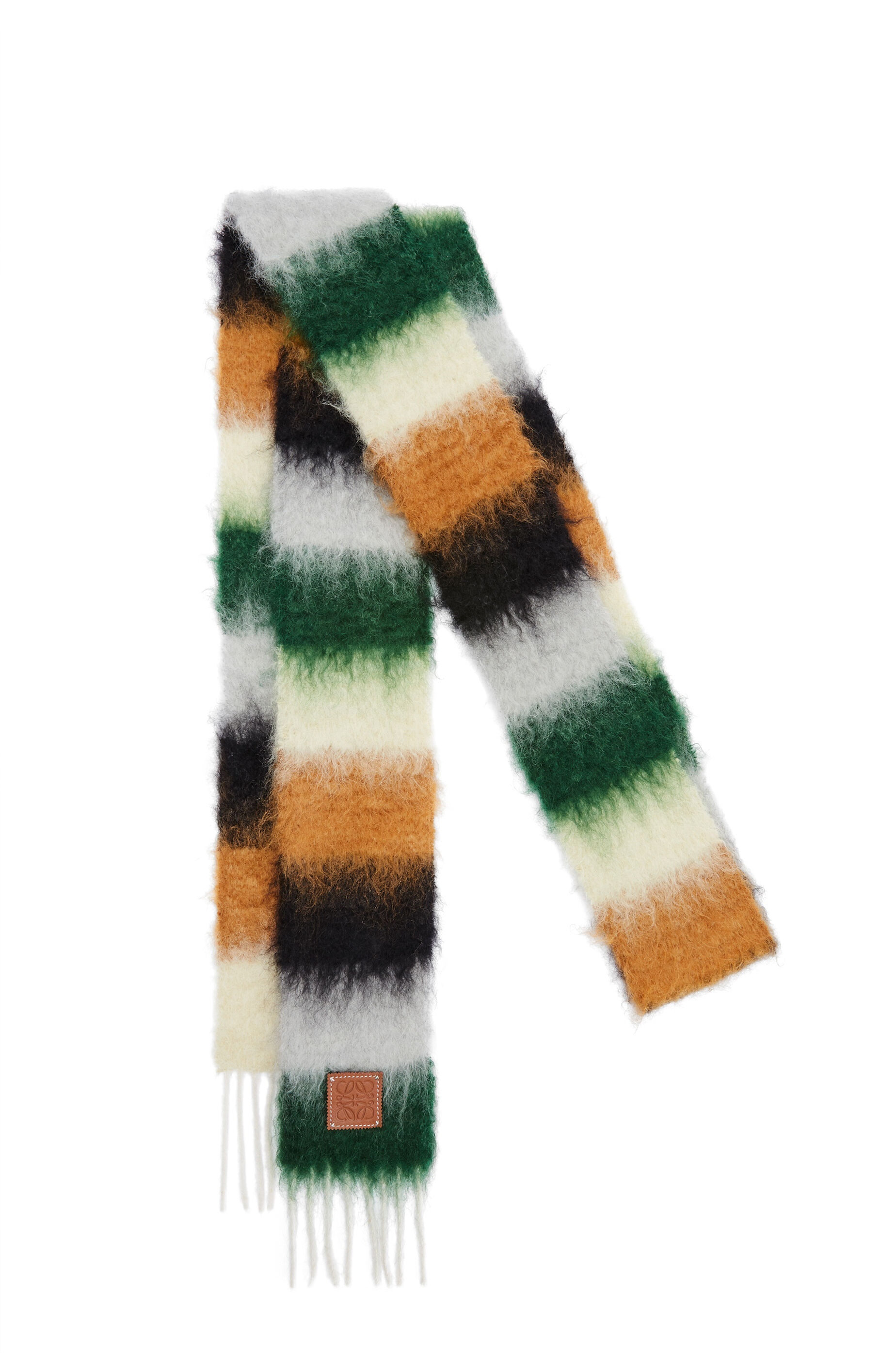 Stripe scarf in mohair - 2