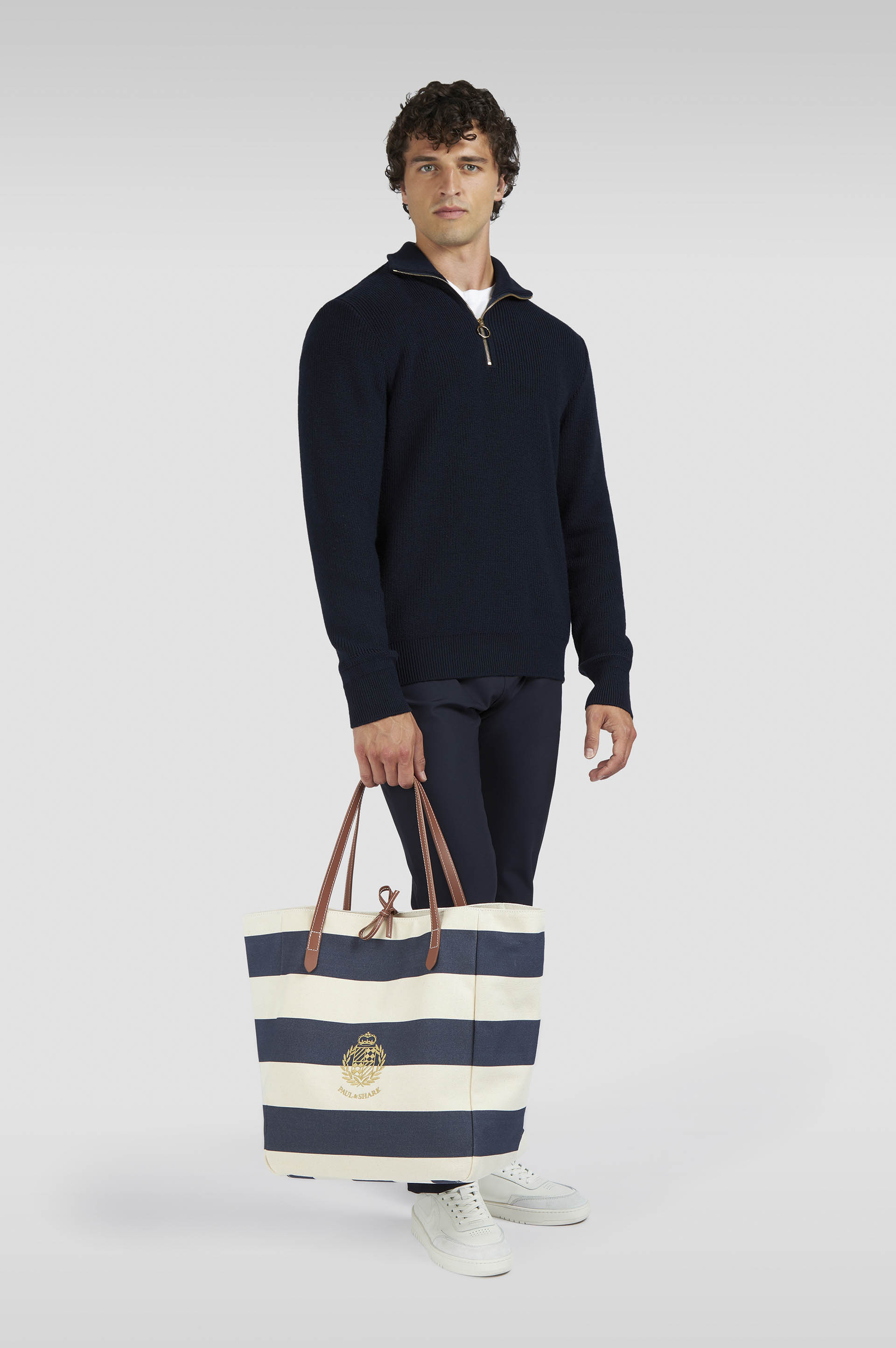 TECH WOOL HALF ZIP SWEATER - 2