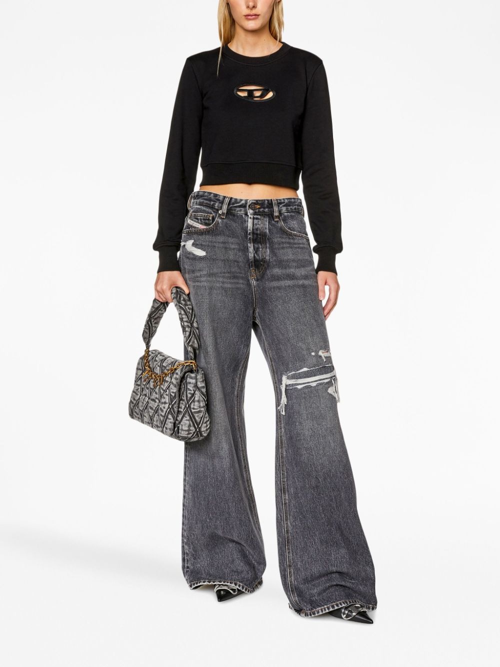 F-Slimmy-Od cropped sweatshirt - 2