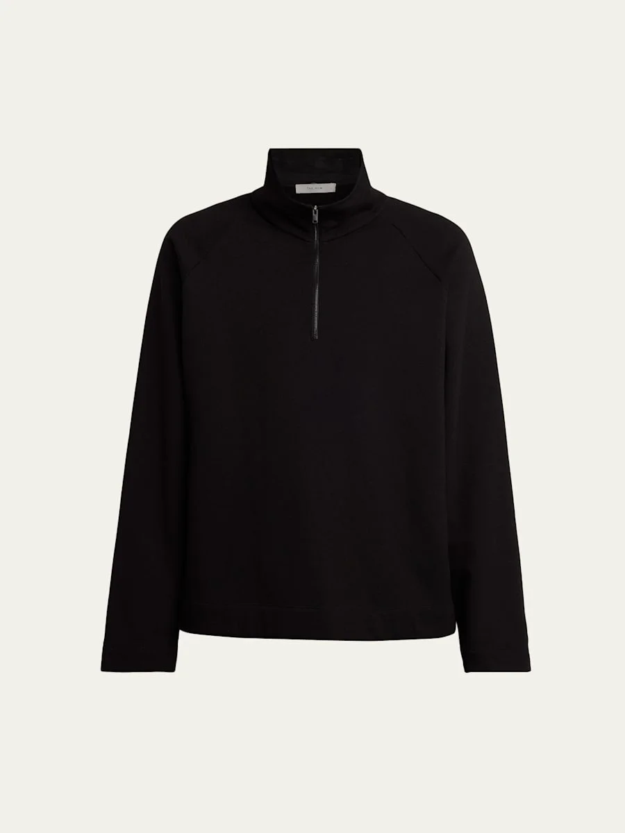 Men's Gallagher Cotton and Cashmere Funnel-Neck Sweater - 1