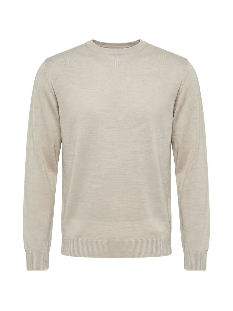 fine-knit crew-neck sweater 1