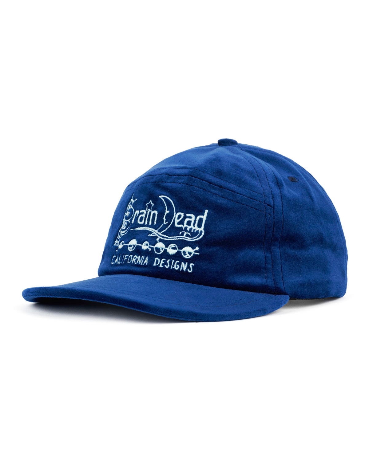 Velveteen Curved Front 6 Panel Hat - Berry - 3