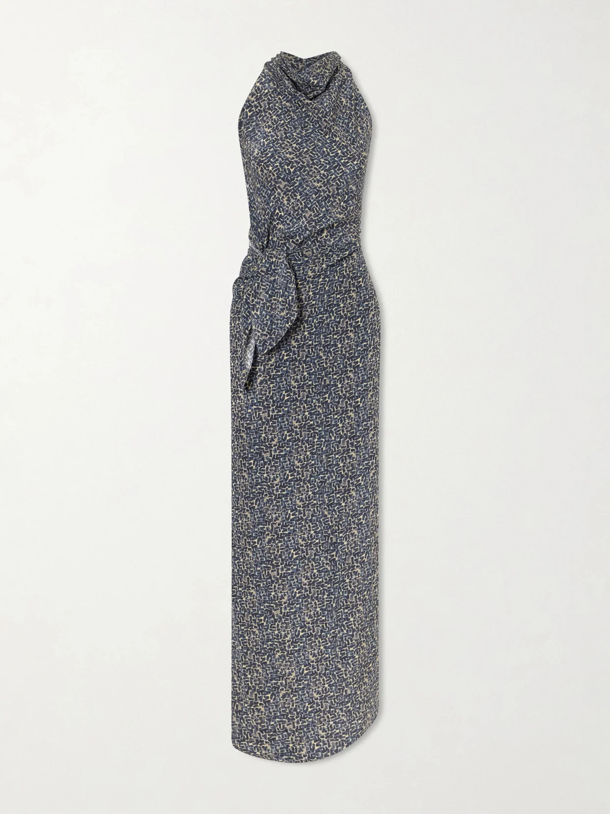 Corallo Printed Silk-satin Midi Dress - 1