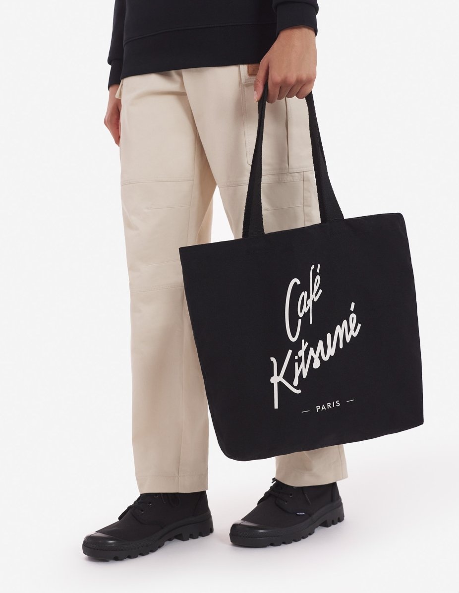TOTE BAG CAFE KITSUNE BK - 3