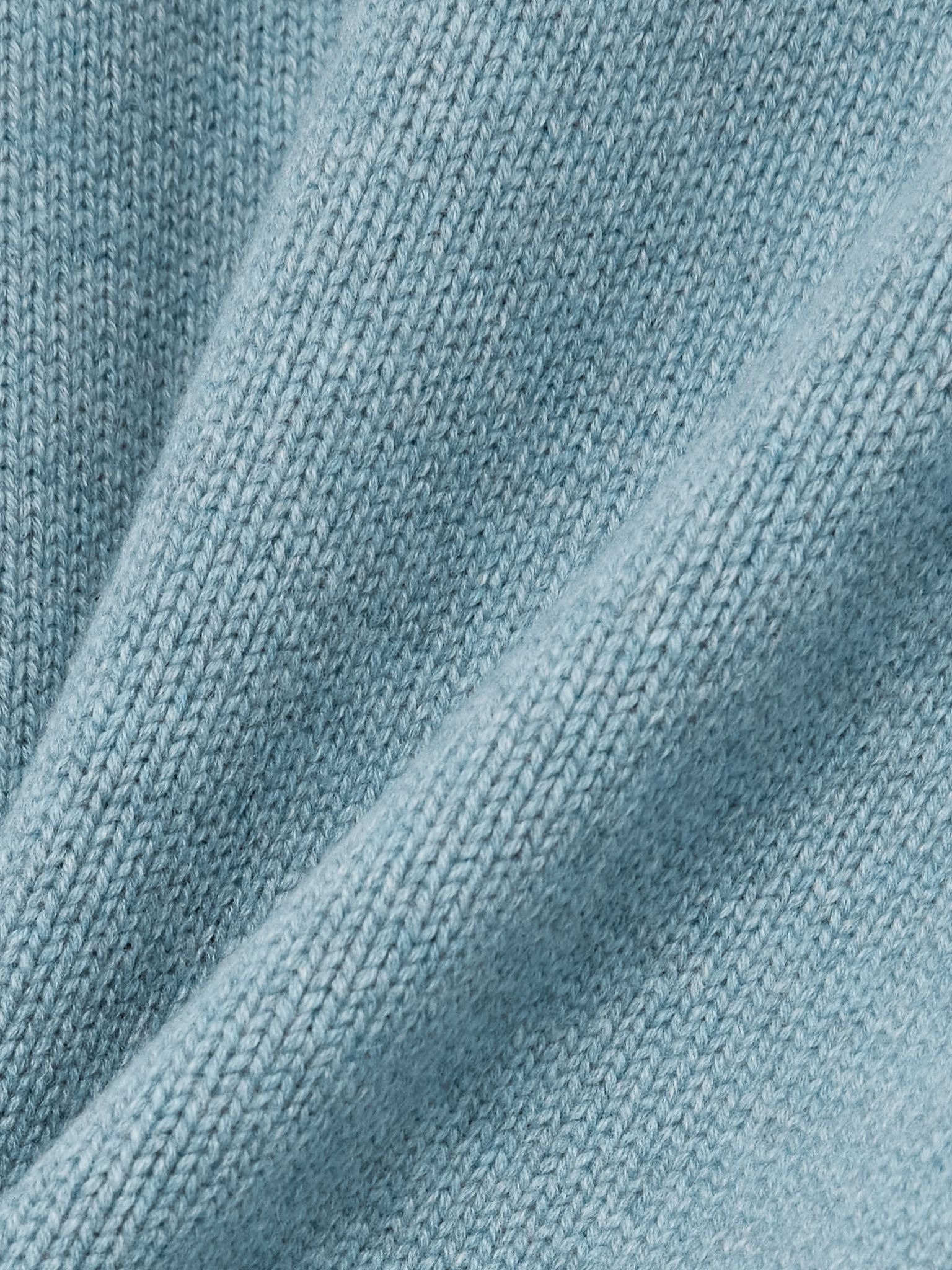 Cashmere half-zip sweater Blue - 5
